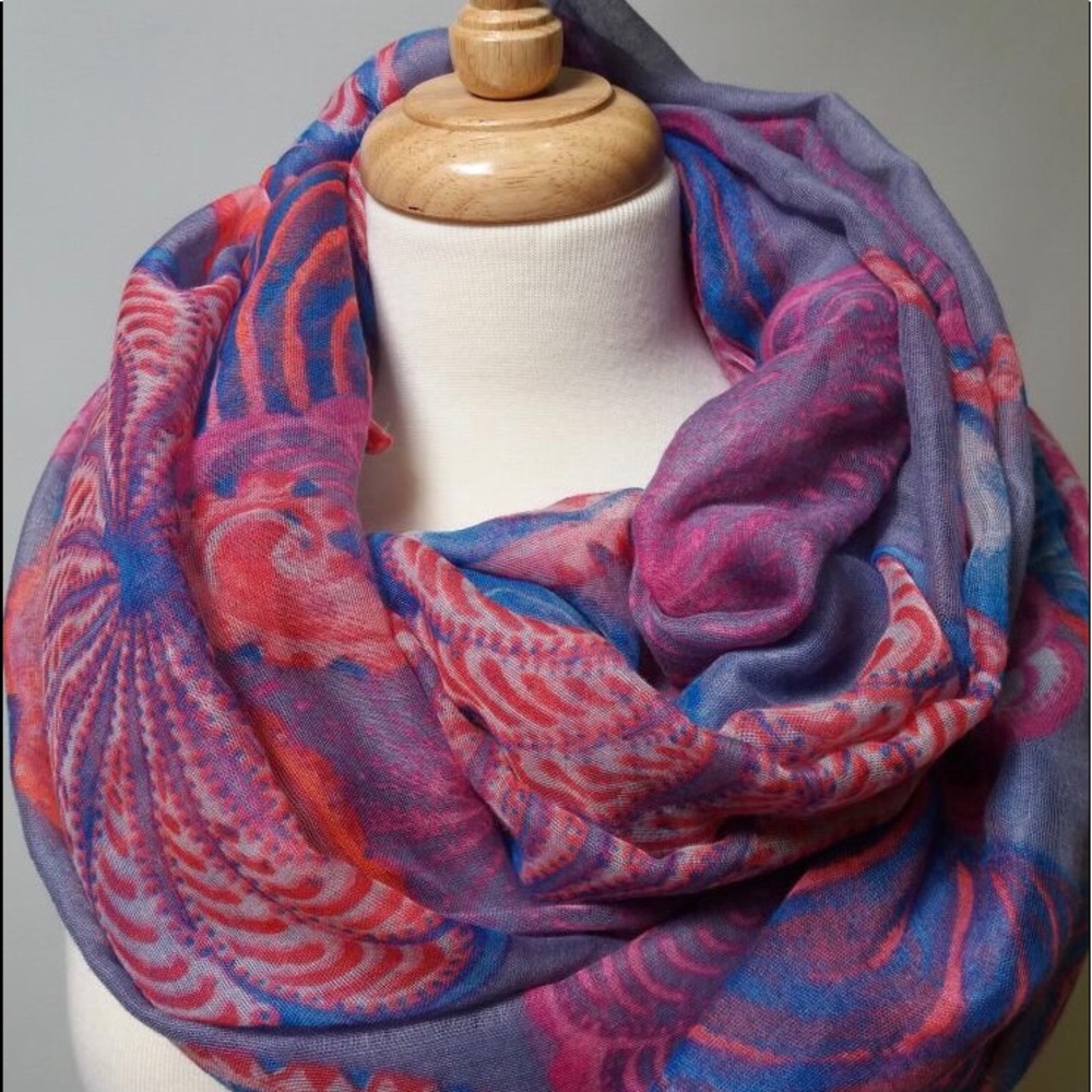Konplott multicolor scarf, NWT